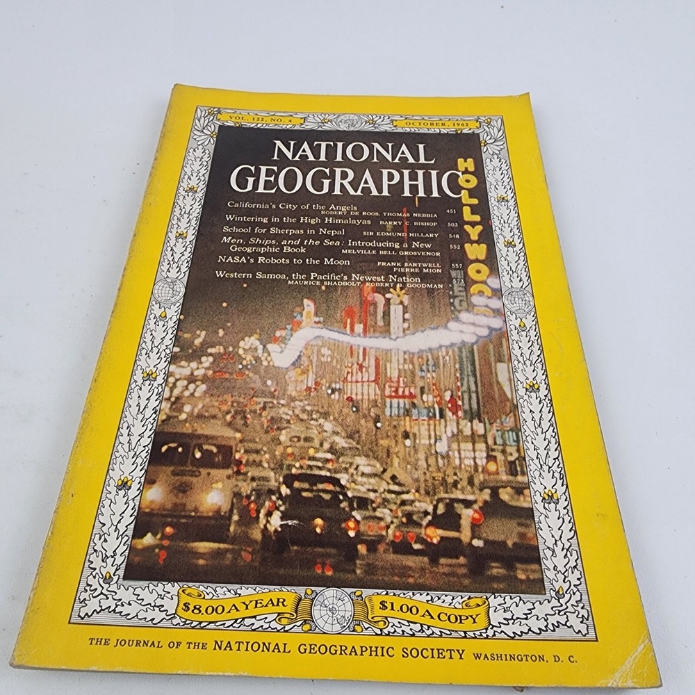 National Geographic Magazine October 1962 No Insert
